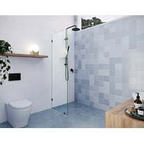 Vela 20.5 in. x 78 in. Glass Shower Panel Single Fixed Panel