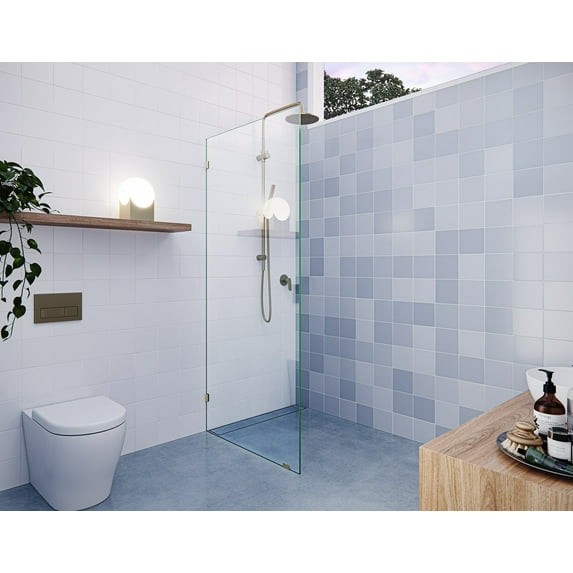 Vela 28.5 in. x 78 in Glass Shower Panel Single Fixed Panel