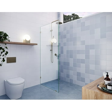 Vela 30 in. x 78 in. Glass Shower Panel - Single Fixed Panel