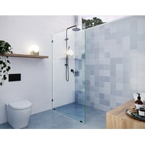 Vela 42 in. x 78 in. Glass Shower Panel Single Fixed Panel