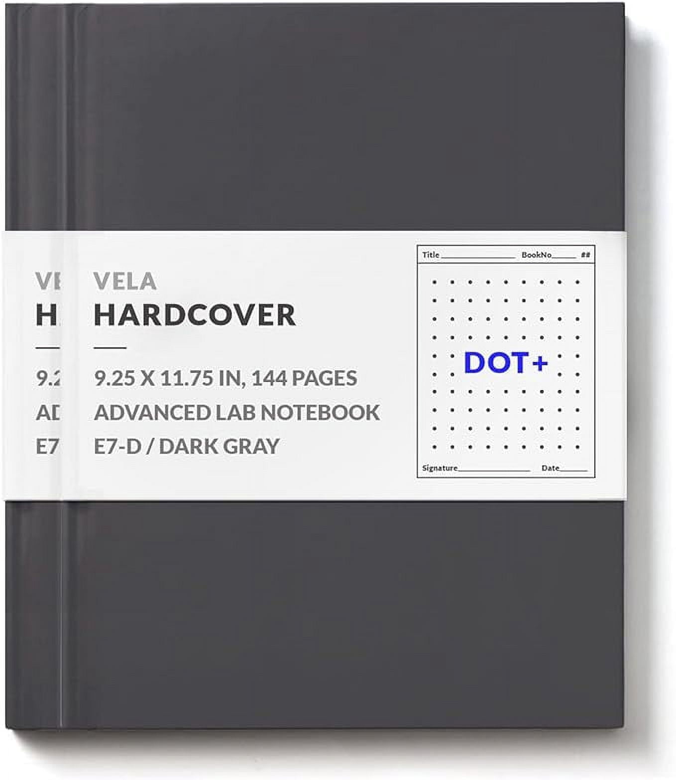 Vela Sciences E7 (2-Pack) Expanded Hardcover Lab Notebook, 9.25 x 11.75 ...