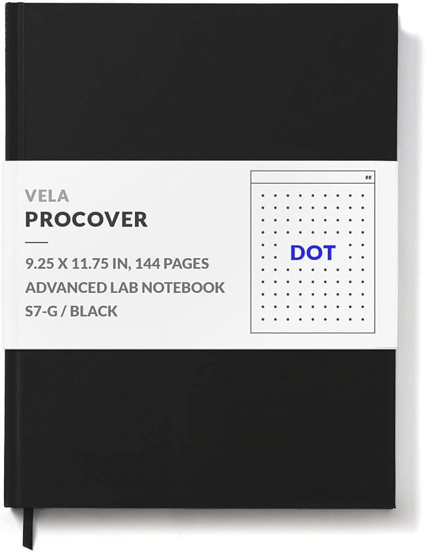 Vela Sciences S7B Expanded ProCover Lab Notebook, 9.25 x 11.75 in (23.