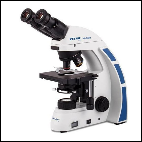 Velab VE-B310 Biological Binocular Microscope with Plan Achromatic Objectives, LED & Halogen