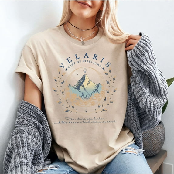 Velaris Acotar T-Shirt, Velaris City of Starlight T-Shirt, The Night Court Shirt, SJM Merch T-Shirt, Multicolors, Size S-5XL