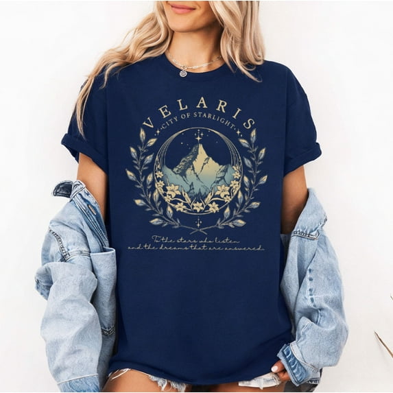 Velaris Acotar T-Shirt, Velaris City of Starlight T-Shirt, The Night Court Shirt, SJM Merch T-Shirt, Multicolors, Size S-5XL