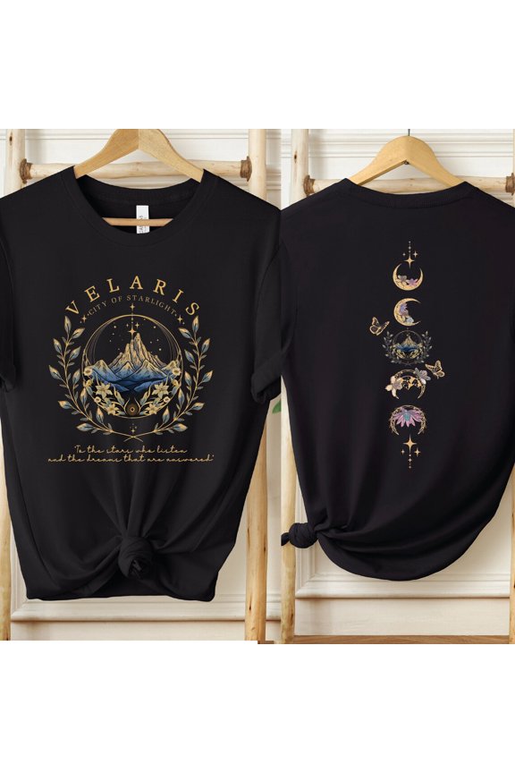 Velaris City Of Starlight 2-Sided Shirt, The Night Court Shirt, Sjm Merch Shirt, Velaris Bookish, Acotar Velaris, Court Of Dreams, Alc1038