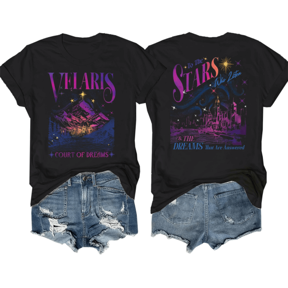 Velaris Shirt ACOTAR Shirt A Court of Thorns and Roses Shirt To The Stars Who Listen And The Dreams That Are Answer Shirt
