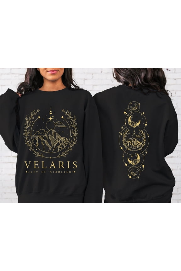 Velaris Sweatshirt, Acotar Sweatshirt, SJM Shirt, The Night Court Hoodie, Night Court Symbol Sweatshirt, A Court Of Thorns And Roses Court TSHIRT All Size S-5XL