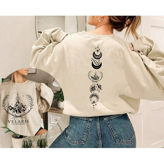 Velaris Sweatshirt, The Night Court Hoodie, Night Court Symbol Sweatshirt, A Court Of Thorns And Roses Court, Acotar Sweatshirt