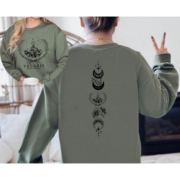 Velaris Sweatshirt, The Night Court Hoodie, Night Court Symbol Sweatshirt, A Court Of Thorns And Roses Court, Acotar Sweatshirt