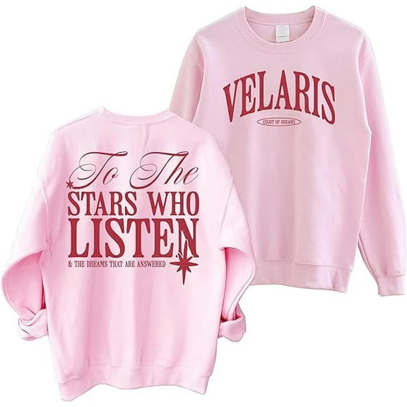 Velaris to The Stars Who Listen ACOTAR Sweatshirt - Night Court Rhysand Feyre Bookish Sweater