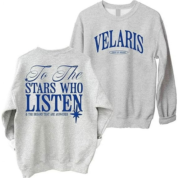 Velaris to The Stars Who Listen ACOTAR Sweatshirt - Night Court Rhysand Feyre Bookish Sweater