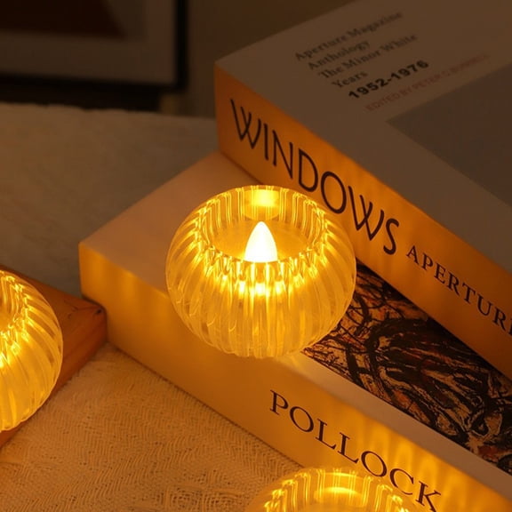 Velas de cristal a pilas, velas LED, velas votivas, velas falsas para Navidad.