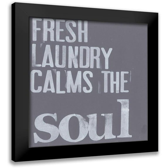Velasquez, Deborah 12x12 Black Modern Framed Museum Art Print Titled - Fresh Laundry II