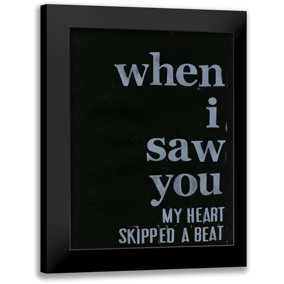 Velasquez, Deborah 12x14 Black Modern Framed Museum Art Print Titled - When I Saw You... III
