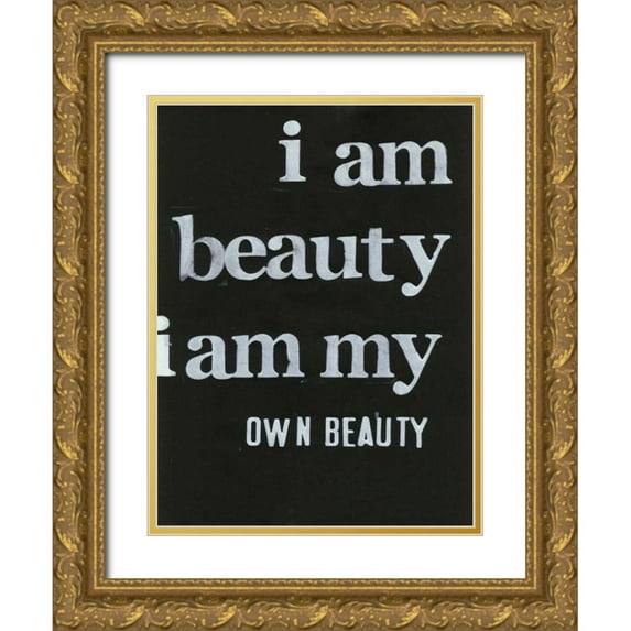 Velasquez, Deborah 25x32 Gold Ornate Wood Framed with Double Matting Museum Art Print Titled - Be Beautiful II