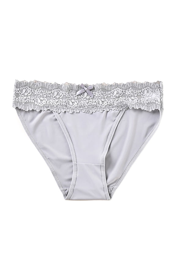 Ireland Underwear plus Size plus Size G String 4x All Lace Panties for Women V Cut Panties Seamless Silk Panties for Women Women's High Waist Lace Briefs Solid Color Crotch Underwear