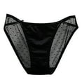 thumbnail image 1 of Velaura Lace Trim Panties Womens Panties Seamless No Show Seamless Underwear for Women Bikini Briefs Postpartum Mesh Underwear Women's Shorts Underwear Size 8 Women's Low Waist Mash Briefs Solid, 1 of 3
