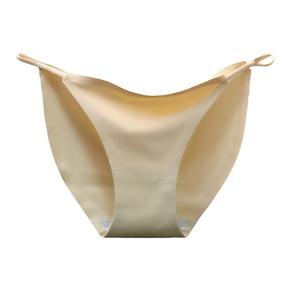 Velaura Woman Panties Bulk Cheeks plus Size G String 4x Womens High Waist Bikini Panties Delive Today to Womens Underpants Sexy Solid Color Breathable Microfiber Briefs High Waist Ice Silk