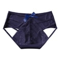 thumbnail image 1 of Velaura for Women Underwear Latex Underwear for Adults Cheeks Cute Bikini Panties for Women Medium Panties Women's Low Waist Mesh Briefs Solid Color Crotch Underwear Panties, 1 of 3