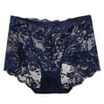 thumbnail image 1 of Velaura Women's Floral Lace High Waist Panties Full Coverage Lace Panties Pack Large plus Size Matching Mom And Daughter Clothes Mesh Bikini Panties for Women Show All My String Panties Lot, 1 of 3