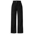 thumbnail image 1 of Velaura Womens Casual Plaid Leggings Stretchy Work Pants Dress Pants Harem Pants Women Womens plus Sweatpants Flare Yoga Pants for Women Women's Pants Casual High Waist Cord Wide Leg Pants Straight, 1 of 6