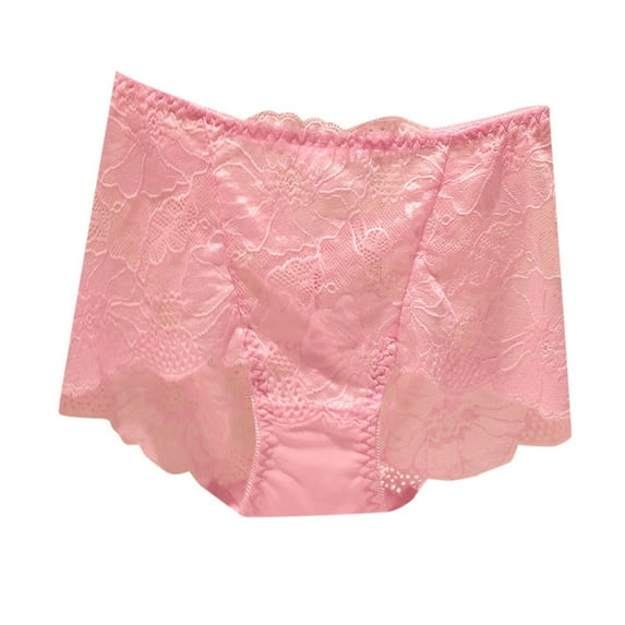 Velaura Womens Panties Lot Large plus Size Open Crotch Panties Vintage Briefs Underwear Men Underwear Women Variety Pack Womens Undies Seamless Ladies' Lace Sexy Solid Color Transparent Mid High Waist