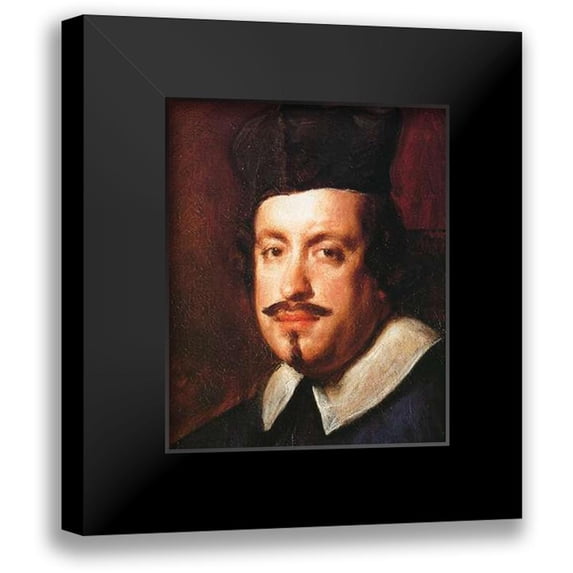 Velazquez, Diego 12x14 Black Modern Framed Museum Art Print Titled - Camillo Massimi