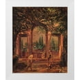 thumbnail image 1 of Velazquez, Diego 12x14 White Modern Wood Framed Museum Art Print Titled - View Of The Gardens Of The Villa Medici Rome, 1 of 4