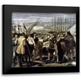 thumbnail image 1 of Velazquez, Diego 13x12 Black Modern Framed Museum Art Print Titled - Surrender of Breda - The Spears, 1 of 5