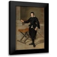 thumbnail image 1 of Velazquez, Diego 16x24 Black Modern Framed Museum Art Print Titled - Portrait of the Jester Calabazas, 1 of 5