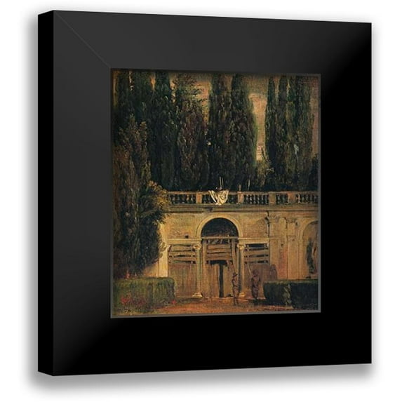 Velazquez, Diego 20x23 Black Modern Framed Museum Art Print Titled - A The Pavilion Of Ariadne