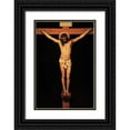 thumbnail image 1 of Velazquez, Diego 23x32 Black Ornate Wood Framed with Double Matting Museum Art Print Titled - Museumist On The Cross, 1 of 4