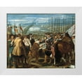 thumbnail image 1 of Velazquez, Diego 24x20 White Modern Wood Framed Museum Art Print Titled - The Surrender of Breda, 1 of 4