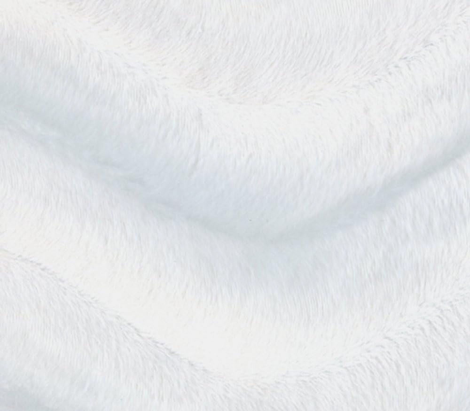 Velboa Fabric Faux Fake Wave Fur White / 60" Wide/Sold By The Yard