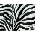 thumbnail image 1 of Velboa Faux Fake Fur Short Pile Zebra Black and Snow White Zebra Fabric, 1 of 1