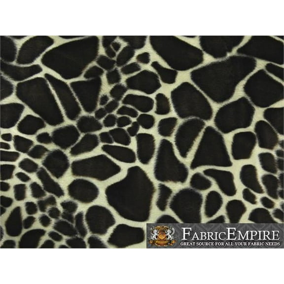Velboa Faux Fur Short Pile Fabric YOUNG GIRAFFE BROWN / 60" Wide / Sold by the yard