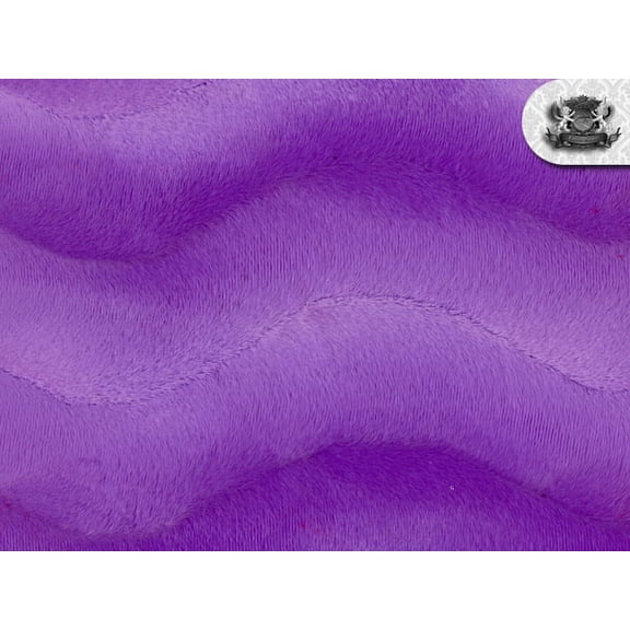 Velboa Wave Short Pile LAVENDER Faux/Fake Fur Fabric BTY