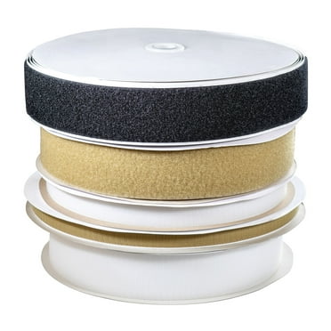 Velcro 1-1/2" self-adhesive hook, 25 yard dispenser box, white