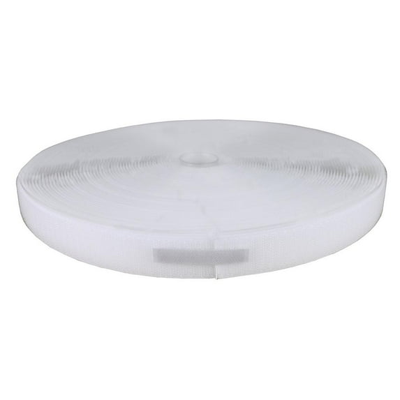Velcro 1" self-adhesive hook, 25 yard dispenser box, white