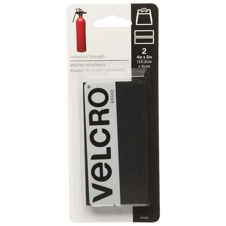 VELCRO Brand Industrial Strength Tape Indoor & Outdoor Use 10ft x 2in Roll  Black