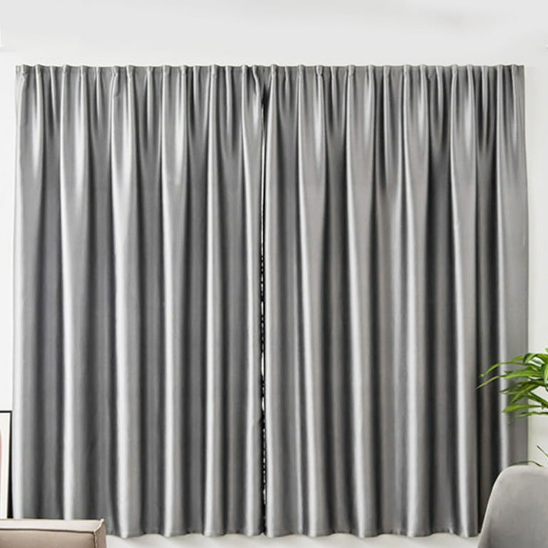 Velcro Blackout Curtains for Bedroom 2 Panels with Tiebacks - 100*150cm