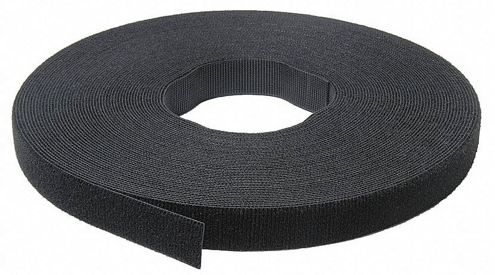 Velcro Brand Hook-and-Loop Cable Tie Roll,75 ft,Black 189590