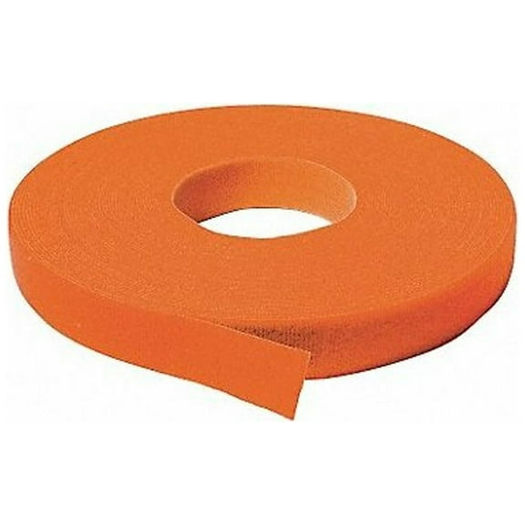 Velcro Brand Hook-and-Loop Cable Tie Roll,75 ft,Ornge 176067