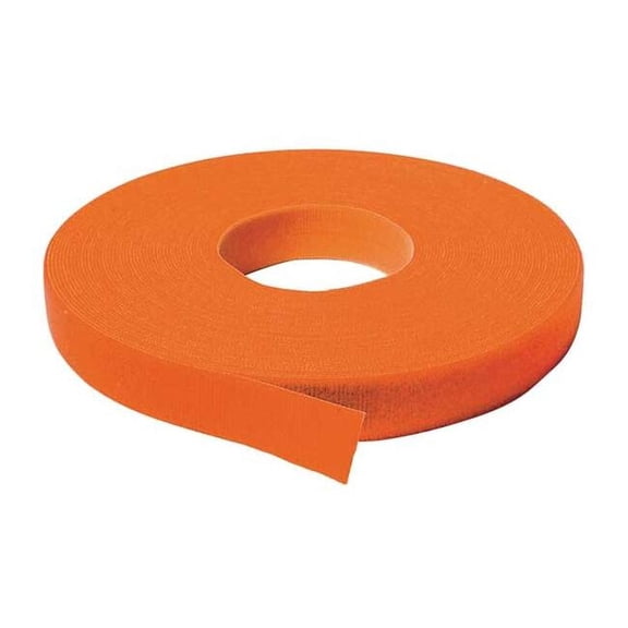 Velcro Brand Hook-and-Loop Cable Tie Roll,75 ft,Ornge 176067