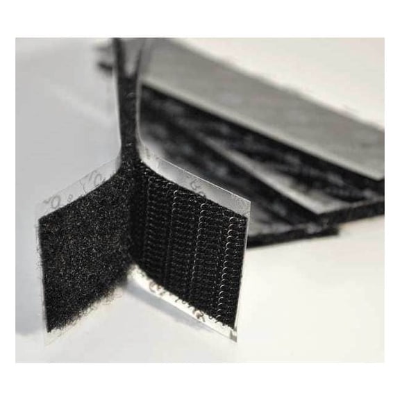 Velcro Brand Hook-and-Loop Fast, Black, Strip, PK50 1X4KIHLM