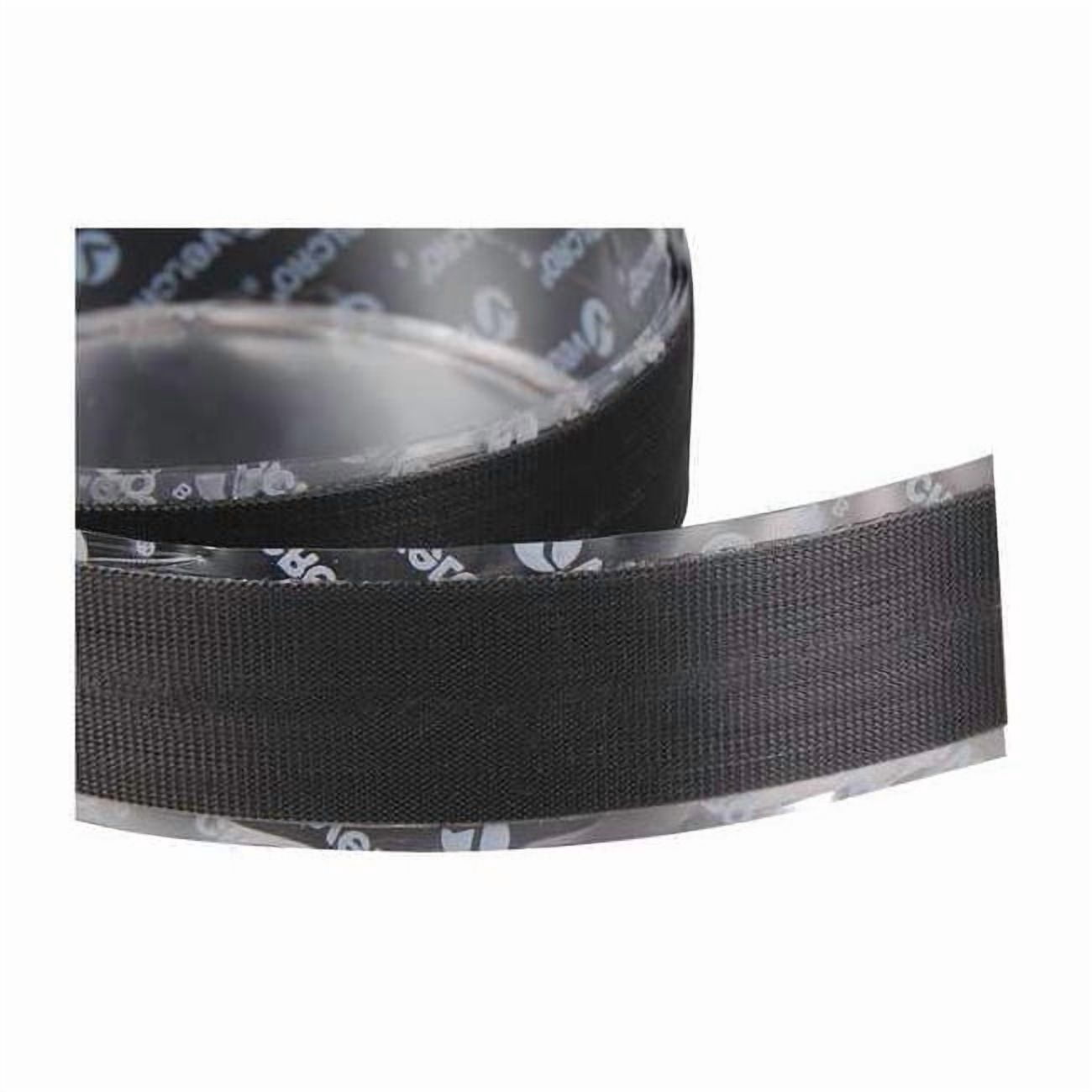 Velcro Brand Reclosable Fastener, Rubber Adhesive, 75 ft, 2 in W, Black 153457