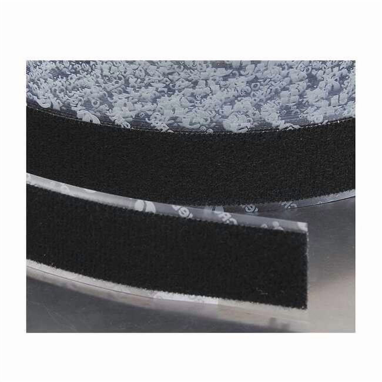 Velcro Brand Reclosable Fastener, Acrylic Adhesive, 75 ft, 6 in W, Black 1587575