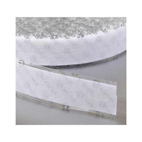Velcro Brand Reclosable Fastener, Rubber Adhesive, 75 ft, 1 in W, White 189866