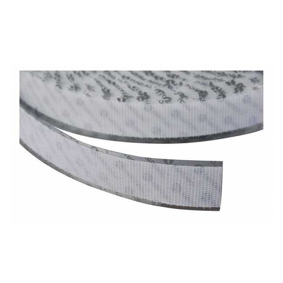 Velcro Brand Reclosable Fastener, Acrylic Adhesive, 75 ft, 2 in W, White 191231